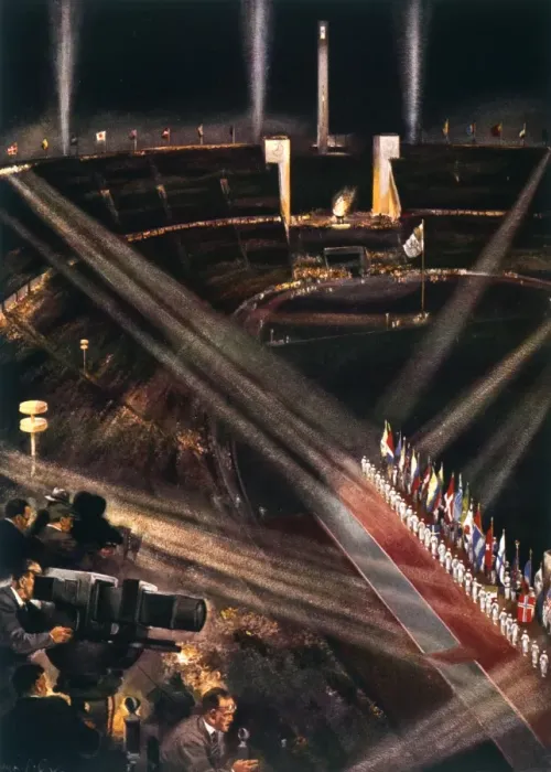 Framed Print : Olympics / 1936 / Closing Framed Print : Olympics / 1936 / Closing