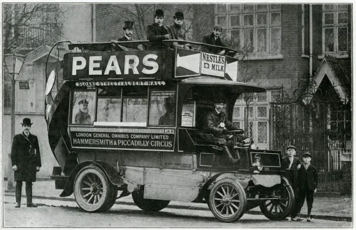 Framed Print : Omnibus on the road 1905 Framed Print : Omnibus on the road 1905