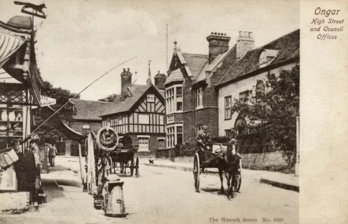Framed Print : Ongar, Essex - High Street and Council Offices Framed Print : Ongar, Essex - High Street and Council Offices