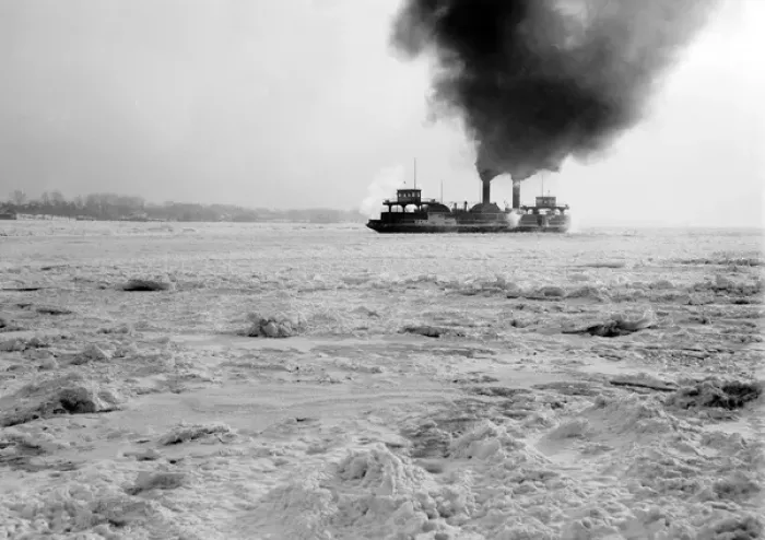 Framed Print : Ontario Car Ferry in the ice on the Detroit River in Michiga Framed Print : Ontario Car Ferry in the ice on the Detroit River in Michiga