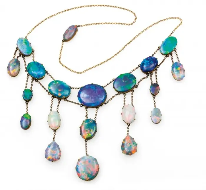 Framed Print : Opal necklace Framed Print : Opal necklace
