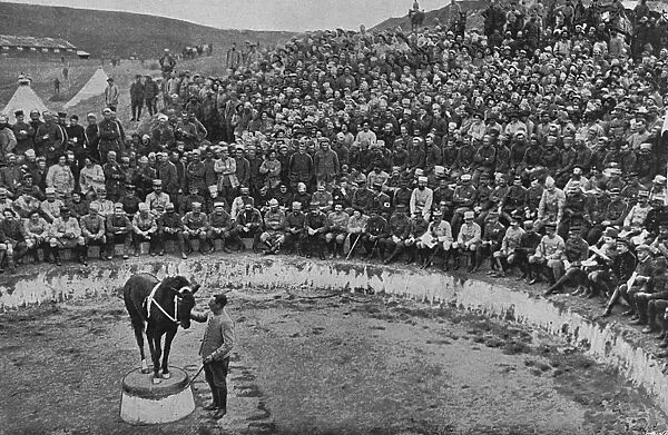 An open-air circus, recreation in Salonika, WW1