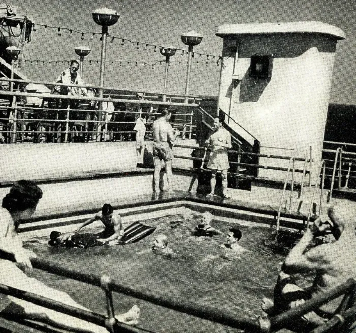 Framed Print : Open air swimming pool on a cruise liner Framed Print : Open air swimming pool on a cruise liner