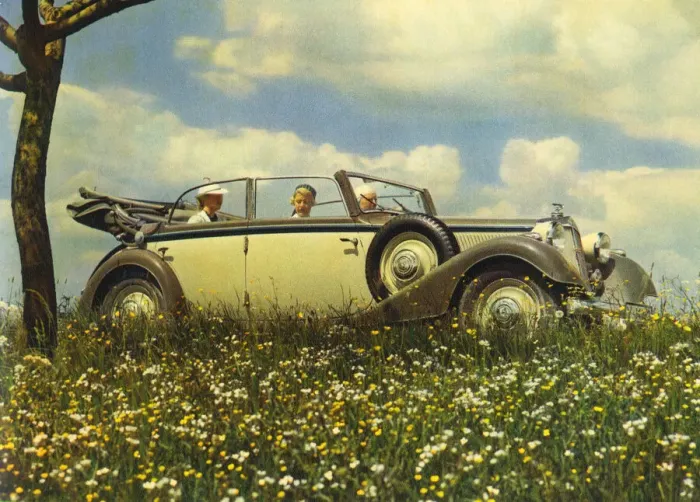 Framed Print : Open top car Framed Print : Open top car