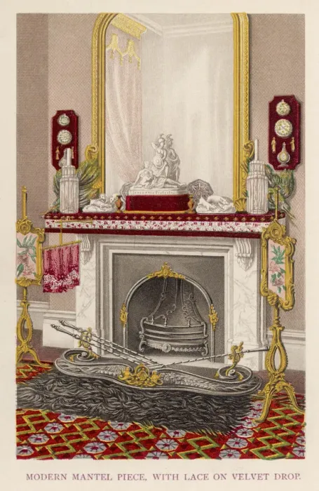 Framed Print : OPEN FIREPLACE (WALSH) Framed Print : OPEN FIREPLACE (WALSH)