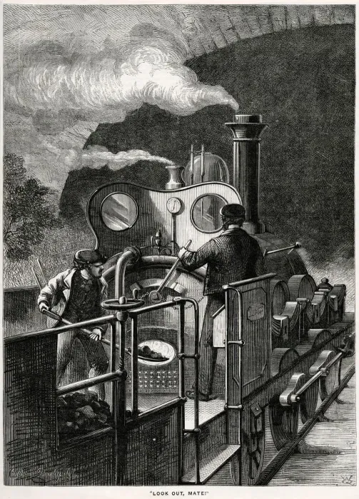 Framed Print : OPEN FOOTPLATE 1870 Framed Print : OPEN FOOTPLATE 1870