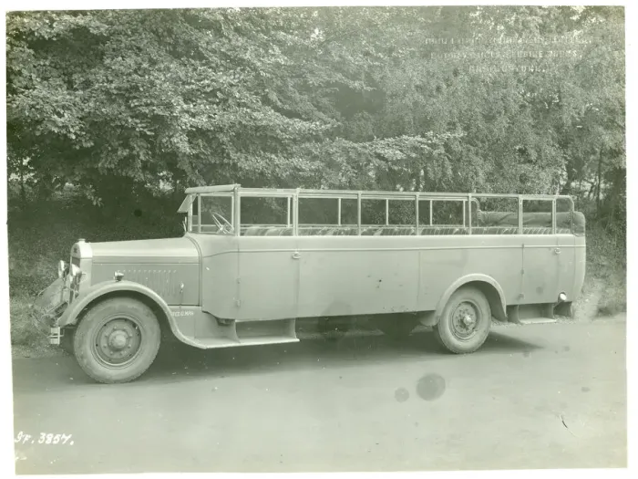 Framed Print : Open-top single-decker bus, A6 Wadham Framed Print : Open-top single-decker bus, A6 Wadham
