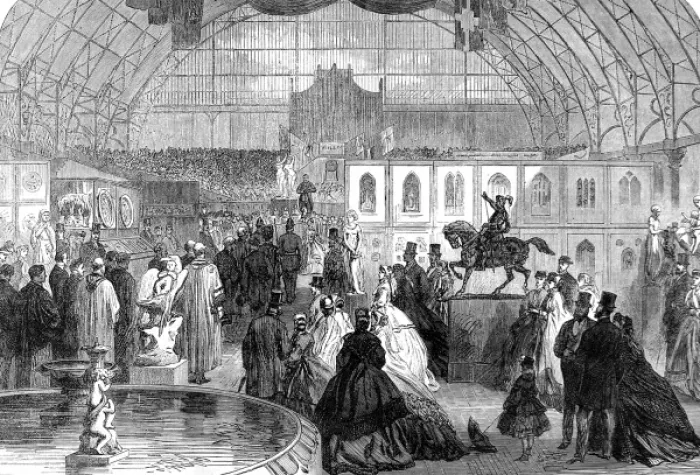 Framed Print : Opening of an Arts Exhibition, Agricultural Hall, Islington Framed Print : Opening of an Arts Exhibition, Agricultural Hall, Islington
