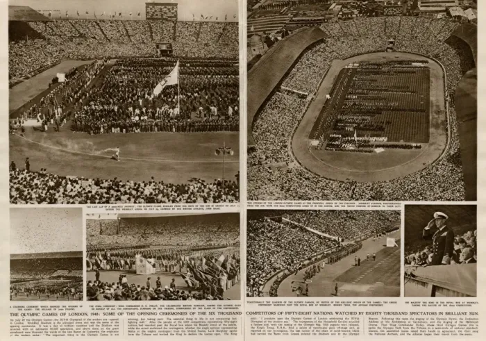 Framed Print : Opening Ceremony of the Olympic Games 1948 Framed Print : Opening Ceremony of the Olympic Games 1948