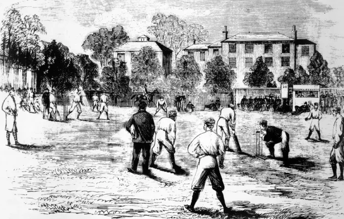 Framed Print : Opening day of the season at Lords 1865 Framed Print : Opening day of the season at Lords 1865