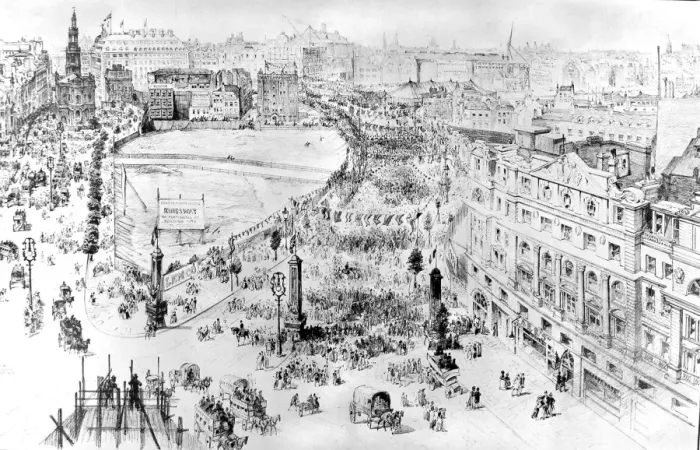 Framed Print : The Opening of Kingsway, London, 1905