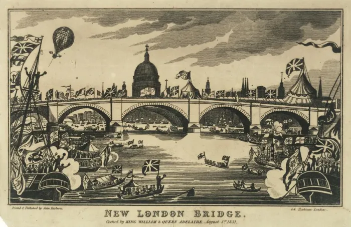 Framed Print : Opening of New London Bridge Framed Print : Opening of New London Bridge
