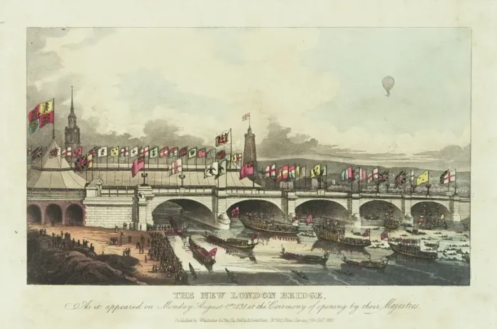 Framed Print : Opening of New London Bridge