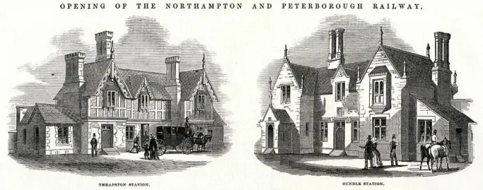 Framed Print : Opening of the Northampton & Peterborough Railway Framed Print : Opening of the Northampton & Peterborough Railway