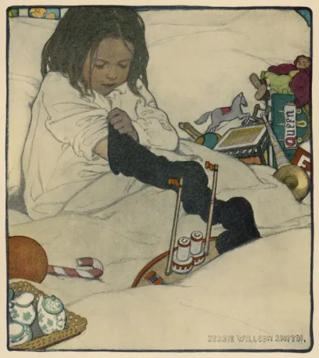 Framed Print : Opening Stocking 1902 Framed Print : Opening Stocking 1902