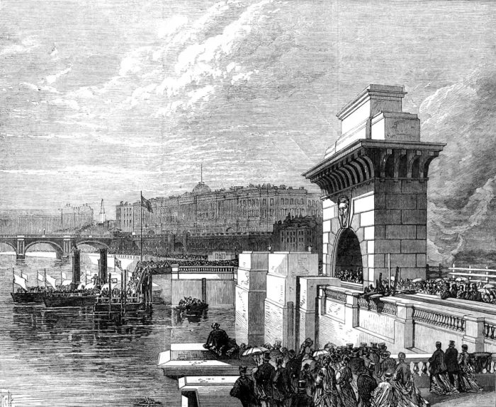 Framed Print : Opening of the Thames Embankment, London, 1868 Framed Print : Opening of the Thames Embankment, London, 1868