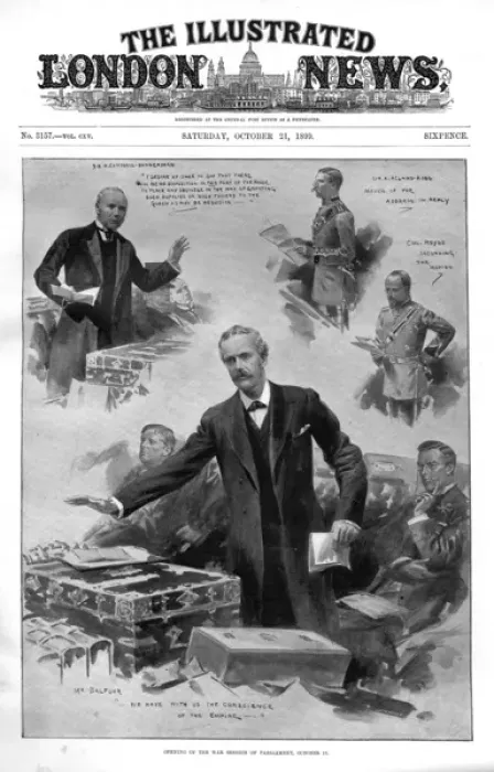 Framed Print : Opening of the war session of Parliament: Boer Crisis Framed Print : Opening of the war session of Parliament: Boer Crisis