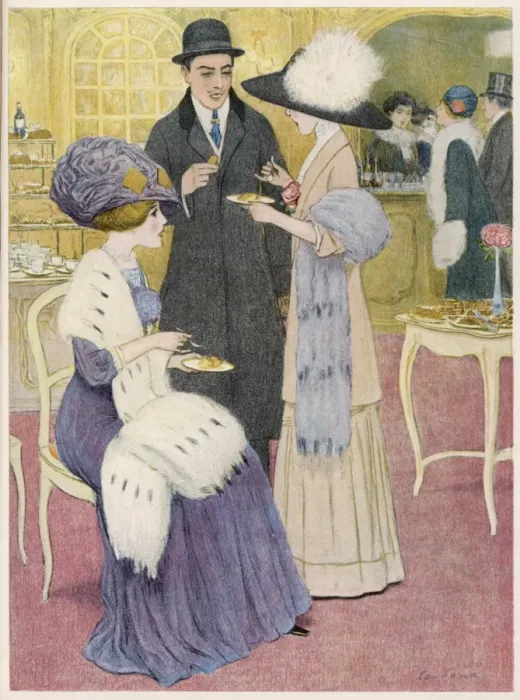 Framed Print : Opera House Foyer 1910 Framed Print : Opera House Foyer 1910