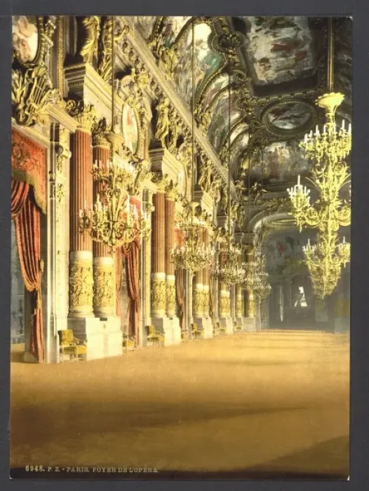 Framed Print : The Opera House, the foyer, Paris, France Framed Print : The Opera House, the foyer, Paris, France