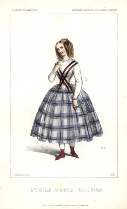 Framed Print : Opera singer Mlle Miolan as Dora in Le Nabab Framed Print : Opera singer Mlle Miolan as Dora in Le Nabab
