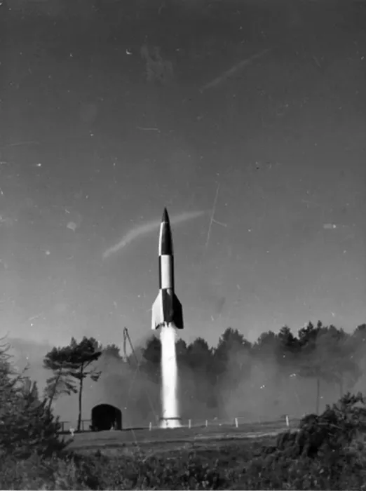 Framed Print : The third Operation Backfire V-2 shortly after launch Framed Print : The third Operation Backfire V-2 shortly after launch