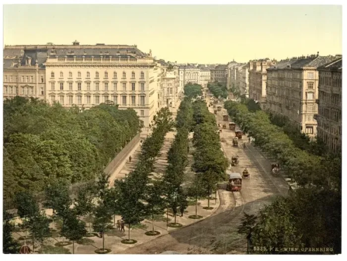 Framed Print : Opernring, Vienna, Austro-Hungary Framed Print : Opernring, Vienna, Austro-Hungary