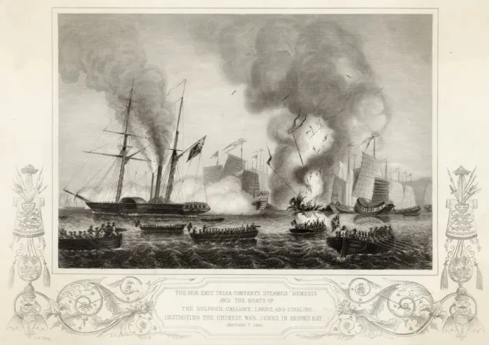 Framed Print : Opium Wars / Ansons Bay Framed Print : Opium Wars / Ansons Bay