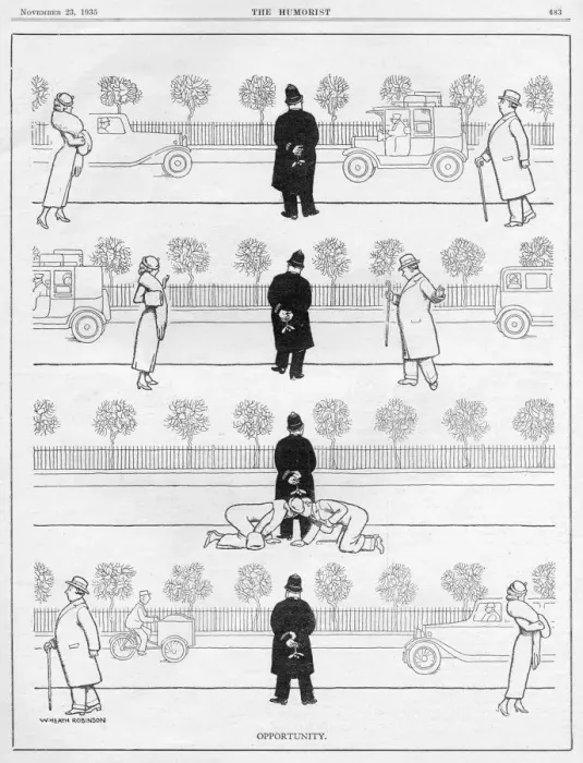 Framed Print : Opportunity by William Heath Robinson Framed Print : Opportunity by William Heath Robinson