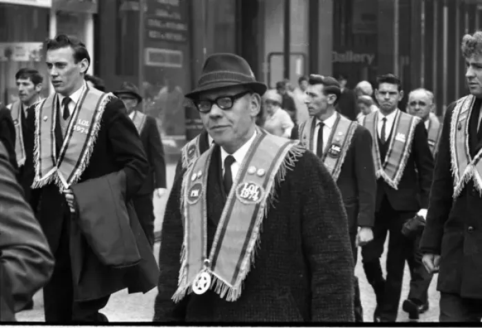 Framed Print : Orangemen on parade, Belfast, Northern Ireland Framed Print : Orangemen on parade, Belfast, Northern Ireland