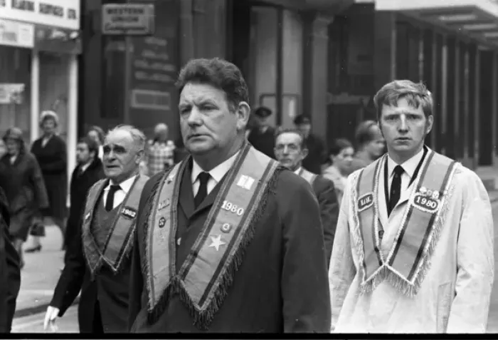 Framed Print : Orangemen on parade, Belfast, Northern Ireland Framed Print : Orangemen on parade, Belfast, Northern Ireland