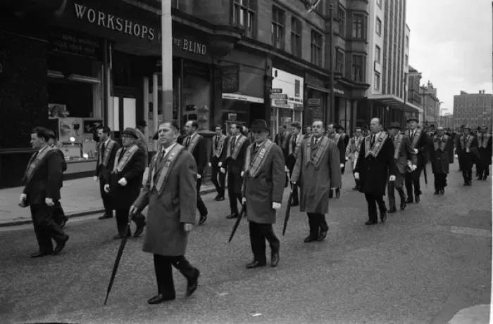 Framed Print : Orangemen on parade, Belfast, Northern Ireland Framed Print : Orangemen on parade, Belfast, Northern Ireland