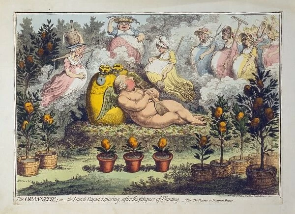 The Orangerie; - or - the Dutch Cupid reposing after the fat