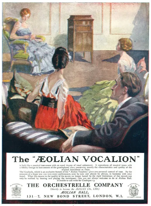Framed Print : Orchestrelle Company Advertisement Aeolian Vocalion Framed Print : Orchestrelle Company Advertisement Aeolian Vocalion