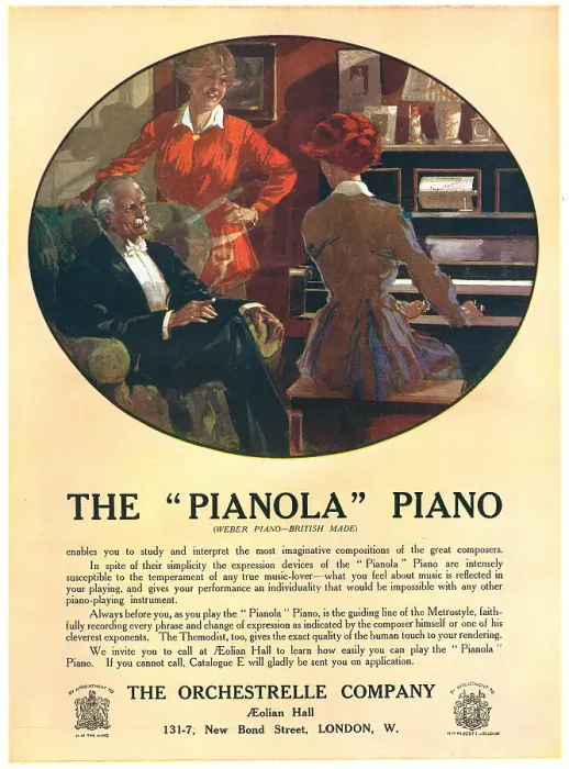 Framed Print : Orchestrelle Company Advertisement Pianola Framed Print : Orchestrelle Company Advertisement Pianola