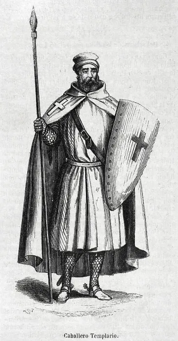 Framed Print : Order of Solomon's Temple. Knight Templar. Engraving, 1852 Framed Print : Order of Solomon's Temple. Knight Templar. Engraving, 1852