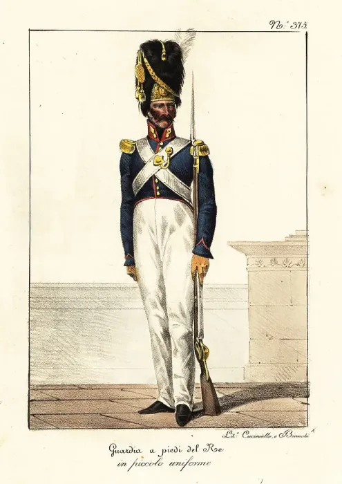 Framed Print : Ordinary infantryman of the French Royal Guard, 1820 Framed Print : Ordinary infantryman of the French Royal Guard, 1820