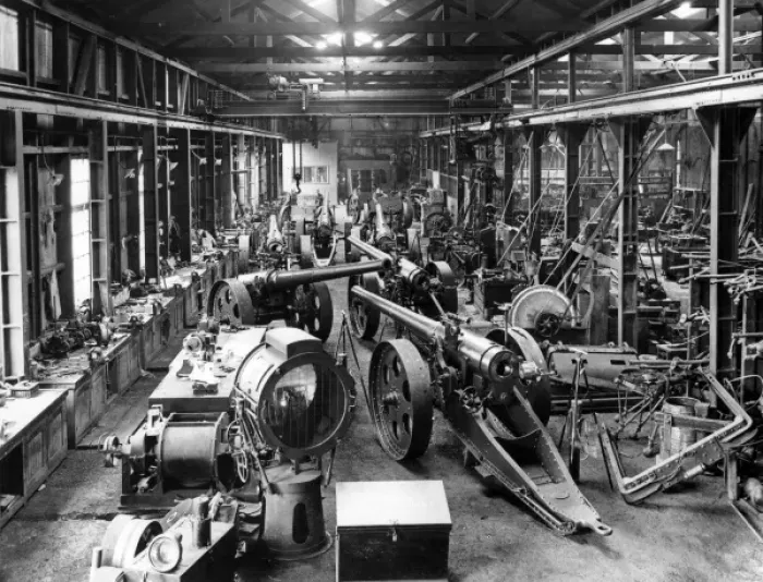 Framed Print : Ordnance at Salt River Works, South Africa, WW1 Framed Print : Ordnance at Salt River Works, South Africa, WW1