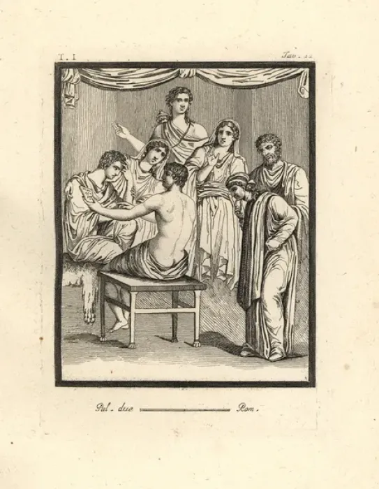 Framed Print : Orestes, Iphigenia, Pylades, King Thoas and chorus Framed Print : Orestes, Iphigenia, Pylades, King Thoas and chorus