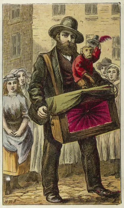 Framed Print : Organ Grinder