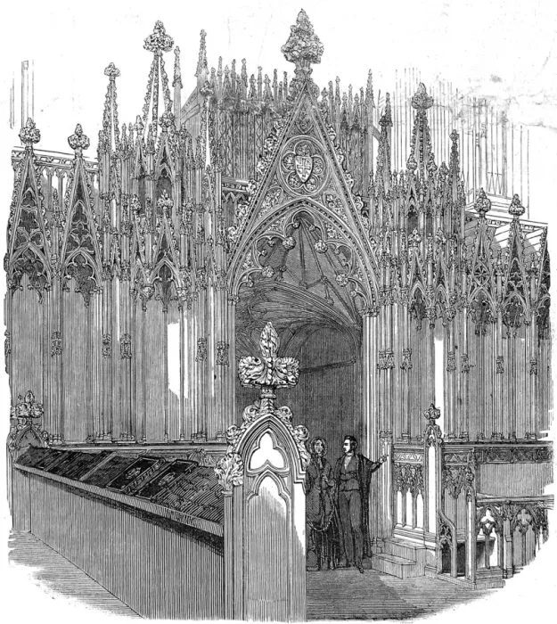 Framed Print : The Organ Screen, Westminster Abbey, 1848 Framed Print : The Organ Screen, Westminster Abbey, 1848