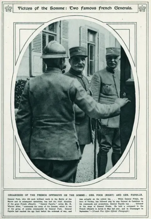 Framed Print : Organisers of the French Offensive on the Somme Framed Print : Organisers of the French Offensive on the Somme