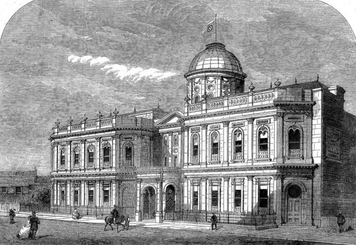 Framed Print : The Oriental Baths, Victoria Street, London, 1862 Framed Print : The Oriental Baths, Victoria Street, London, 1862