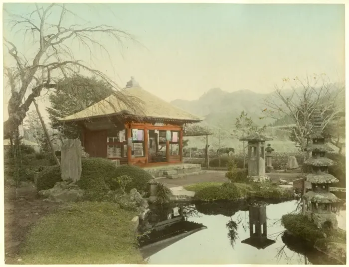 Framed Print : Oriental garden in Japan Framed Print : Oriental garden in Japan
