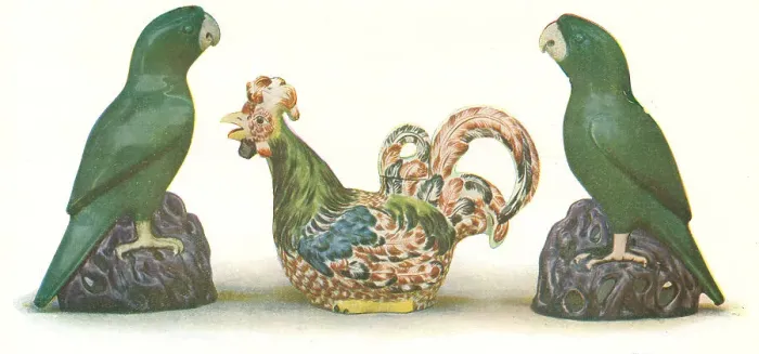Framed Print : Oriental Parrot Figurines Framed Print : Oriental Parrot Figurines