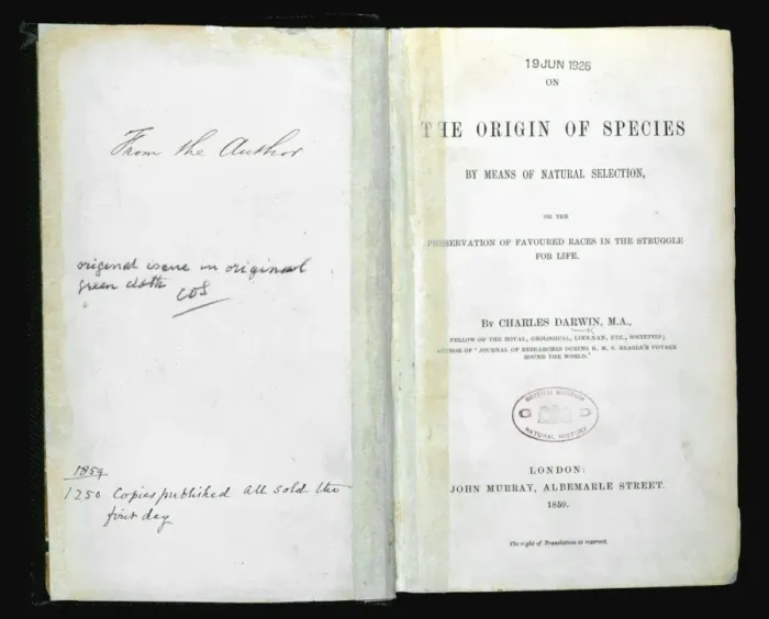 Framed Print : The Origin of Species by Charles Darwin Framed Print : The Origin of Species by Charles Darwin