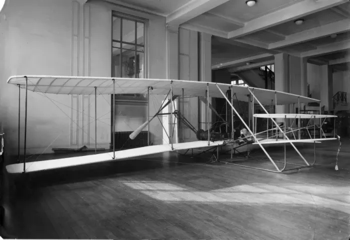 Framed Print : The original 1903 Wright Flyer on display - Science Museum Framed Print : The original 1903 Wright Flyer on display - Science Museum