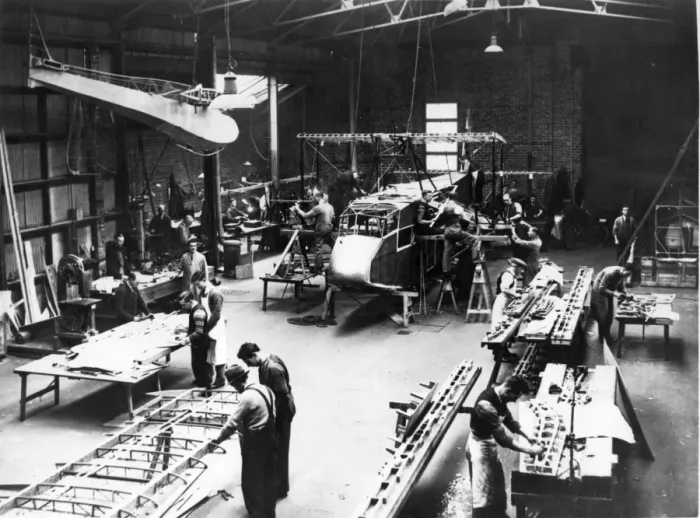 Framed Print : The original Airspeed factory in York Framed Print : The original Airspeed factory in York
