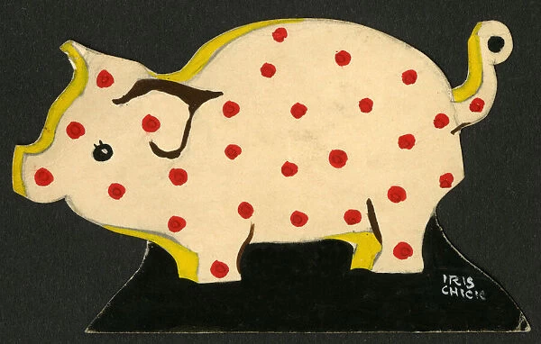 Original Artwork - A little spotty pig from Noahs Ark