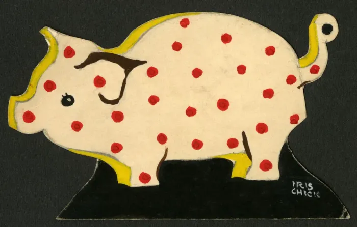 Framed Print : Original Artwork - A little spotty pig from Noahs Ark Framed Print : Original Artwork - A little spotty pig from Noahs Ark
