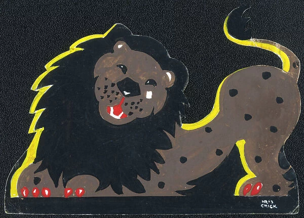 Original Artwork - Noahs Lion with black spots